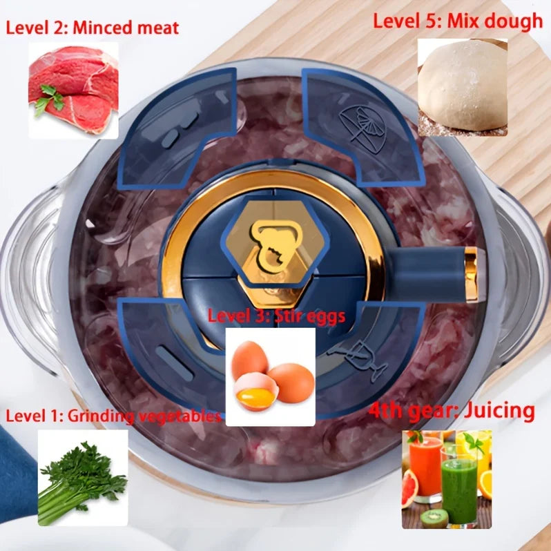 Effortless Stainless Steel Food Chopper for Quick Meal Prep