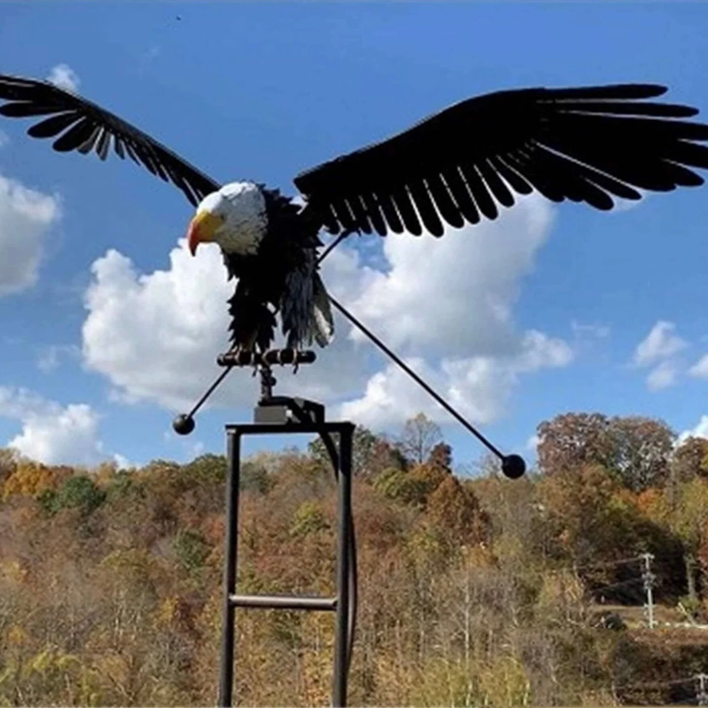 Elegant Avian Motion Spinner for Your Garden