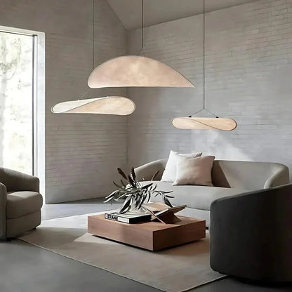 Serene Glow Silk LED Pendant Light
