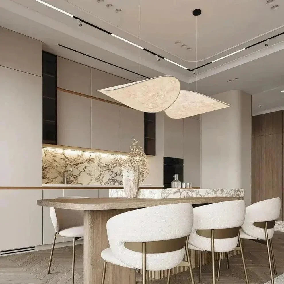 Serene Glow Silk LED Pendant Light