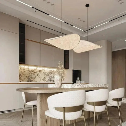 Serene Glow Silk LED Pendant Light