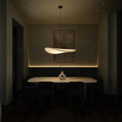 Serene Glow Silk LED Pendant Light