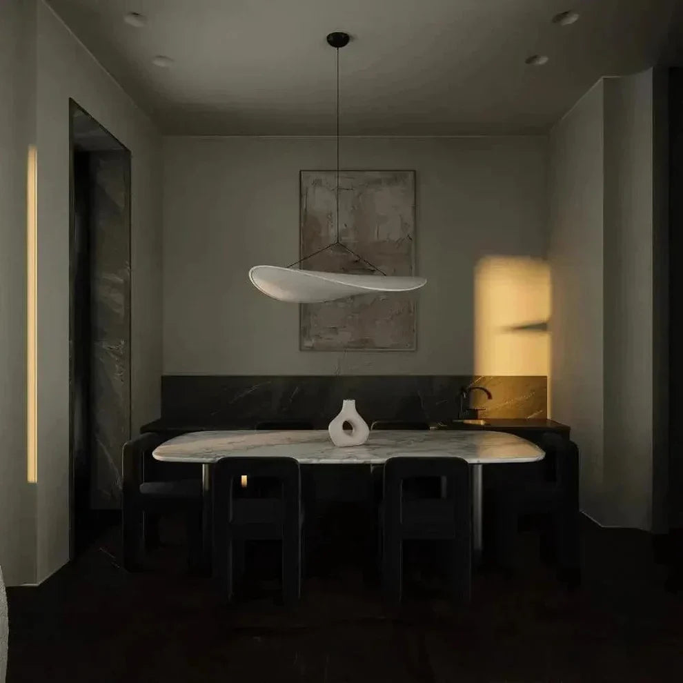 Serene Glow Silk LED Pendant Light