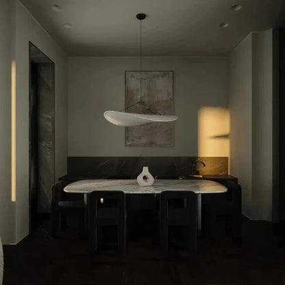 Serene Glow Silk LED Pendant Light