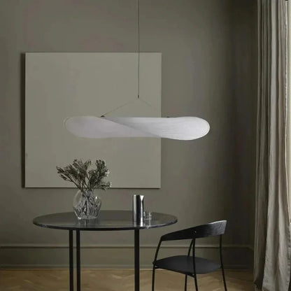Serene Glow Silk LED Pendant Light