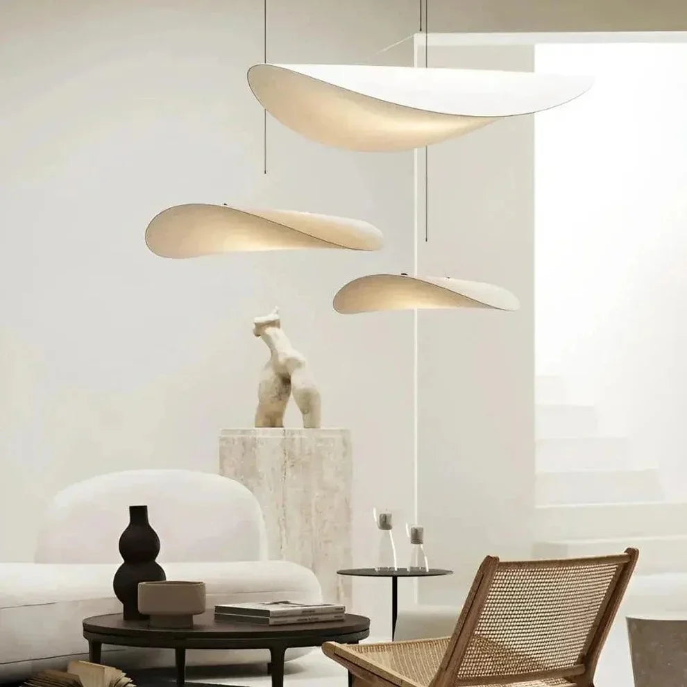 Serene Glow Silk LED Pendant Light