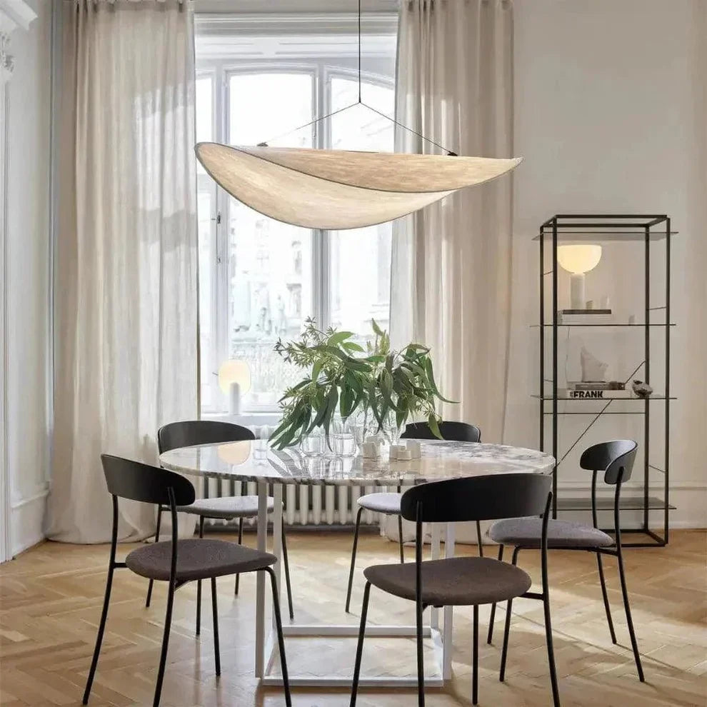 Serene Glow Silk LED Pendant Light