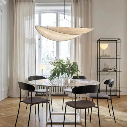 Serene Glow Silk LED Pendant Light