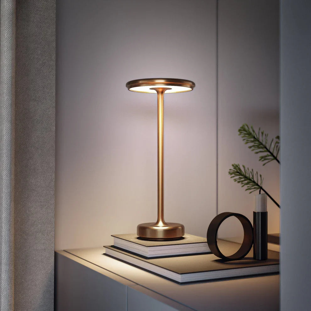 Elegant Portable LED Lamp with Touch Control and Waterproof Design