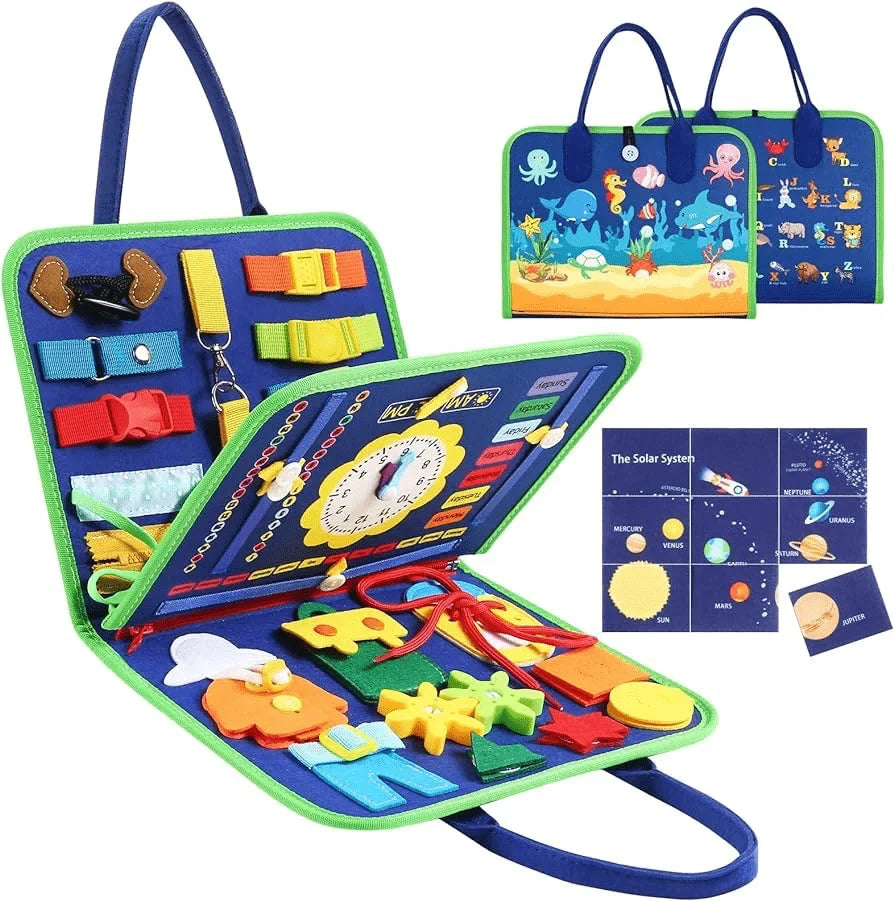 Engaging Activity Board for Toddlers with ABCs and Animals