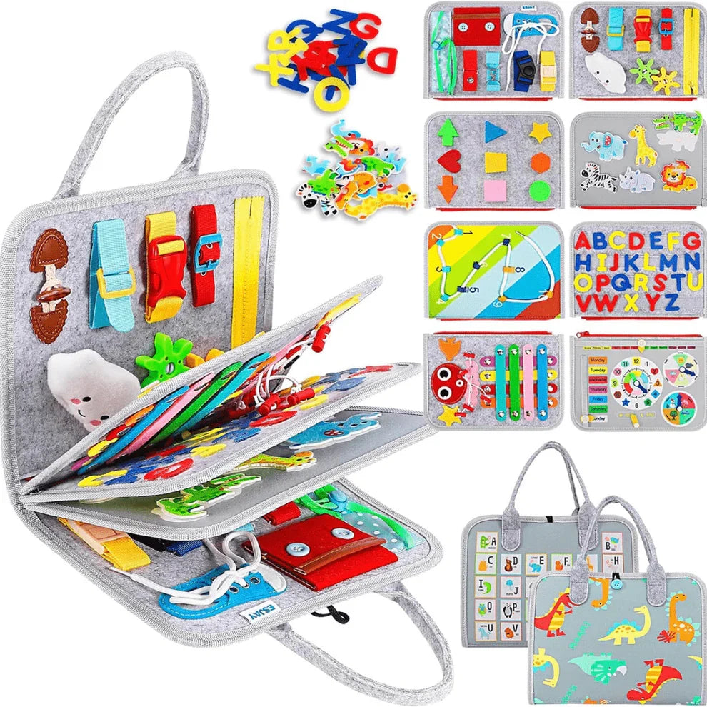 Engaging Activity Board for Toddlers with ABCs and Animals