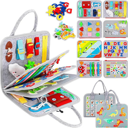 Engaging Activity Board for Toddlers with ABCs and Animals