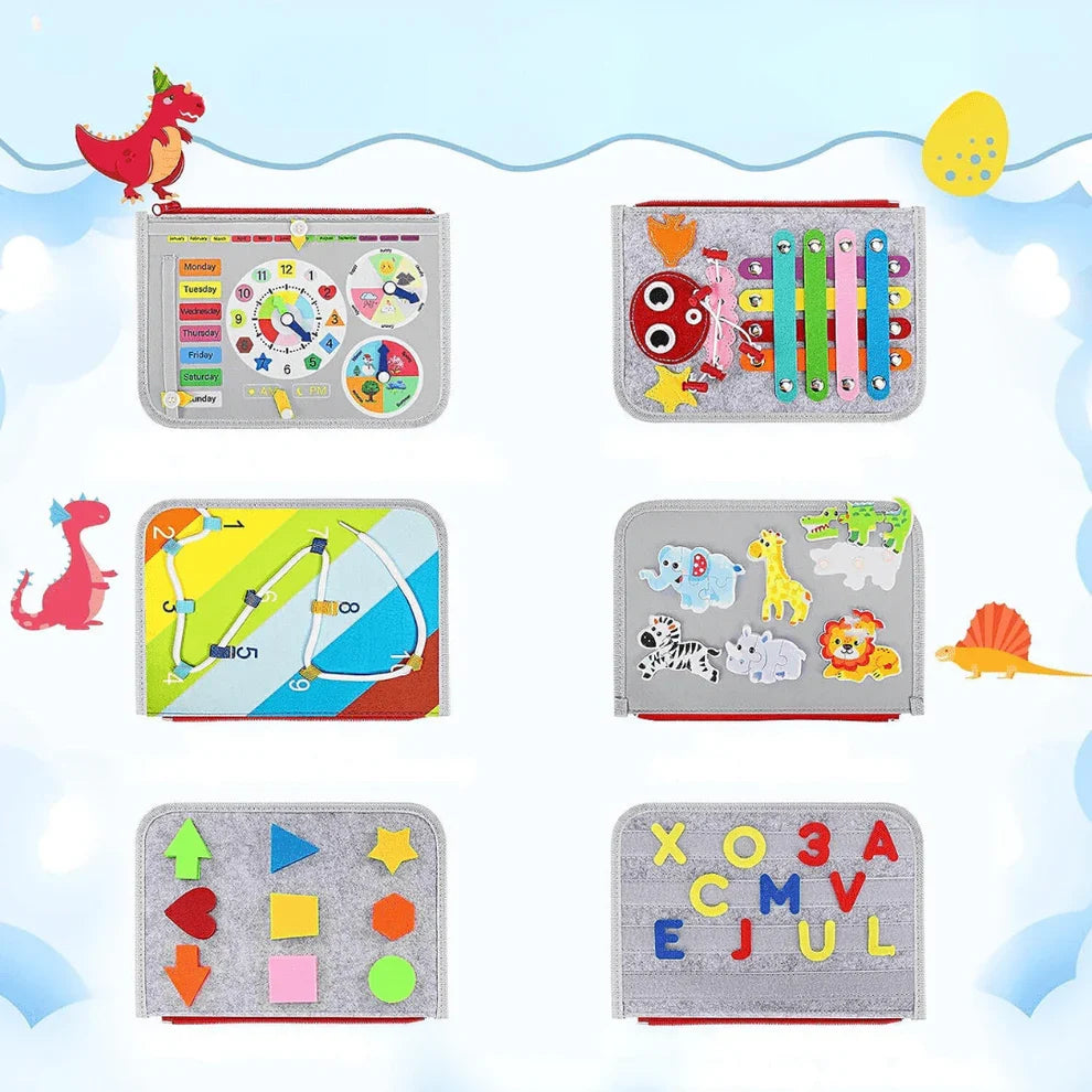 Engaging Activity Board for Toddlers with ABCs and Animals