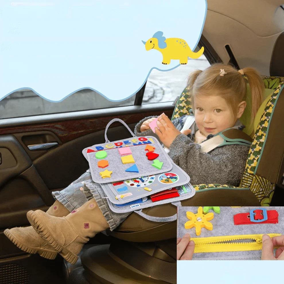 Engaging Activity Board for Toddlers with ABCs and Animals