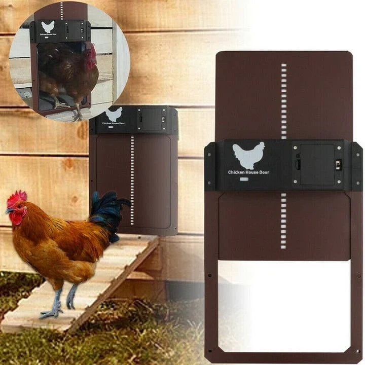 Smart Coop Door Opener with Weatherproof Design and Light Sensor
