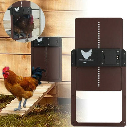 Smart Coop Door Opener with Weatherproof Design and Light Sensor