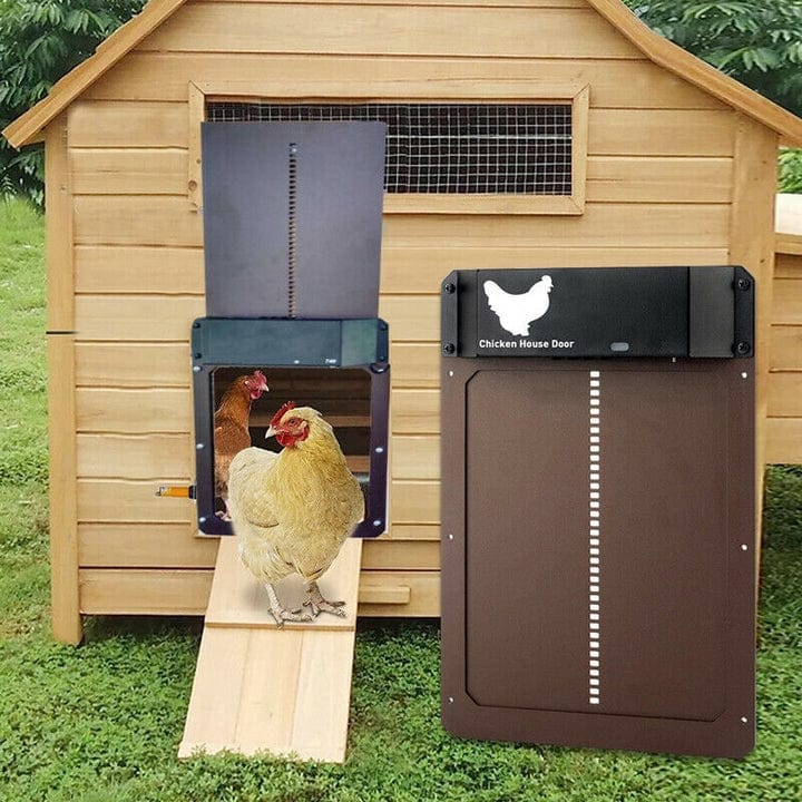 Smart Coop Door Opener with Weatherproof Design and Light Sensor