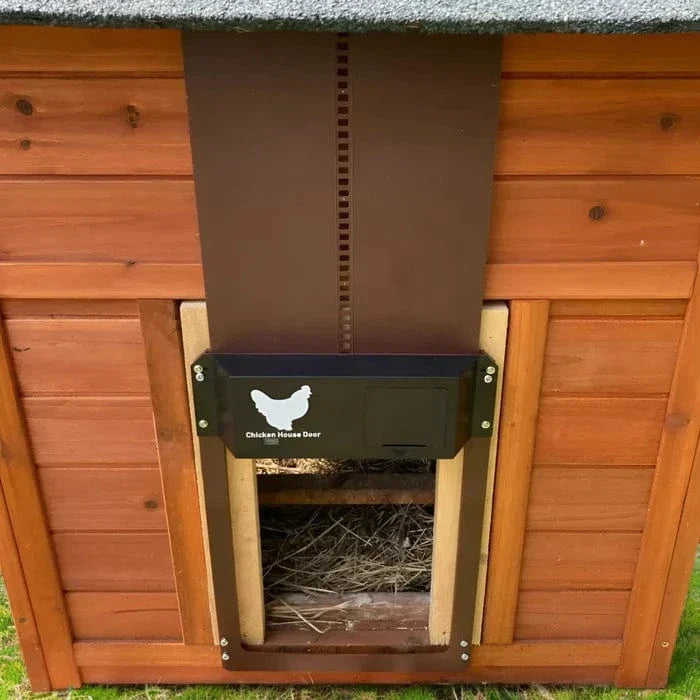 Smart Coop Door Opener with Weatherproof Design and Light Sensor