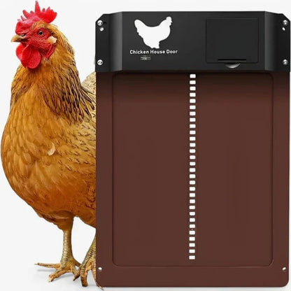 Smart Coop Door Opener with Weatherproof Design and Light Sensor