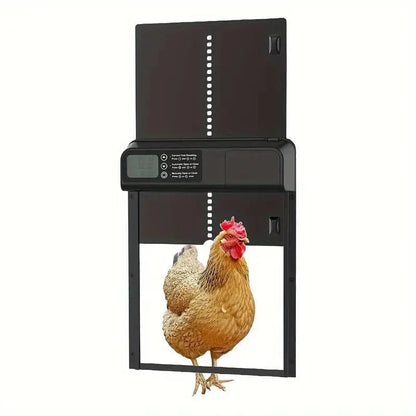 Smart Coop Door Opener with Weatherproof Design and Light Sensor