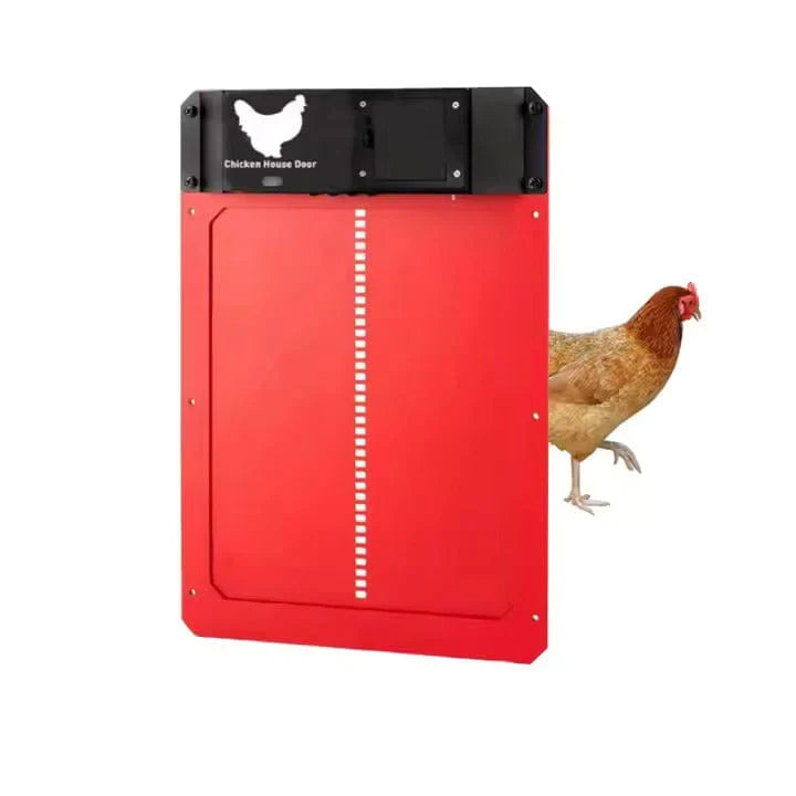 Smart Coop Door Opener with Weatherproof Design and Light Sensor