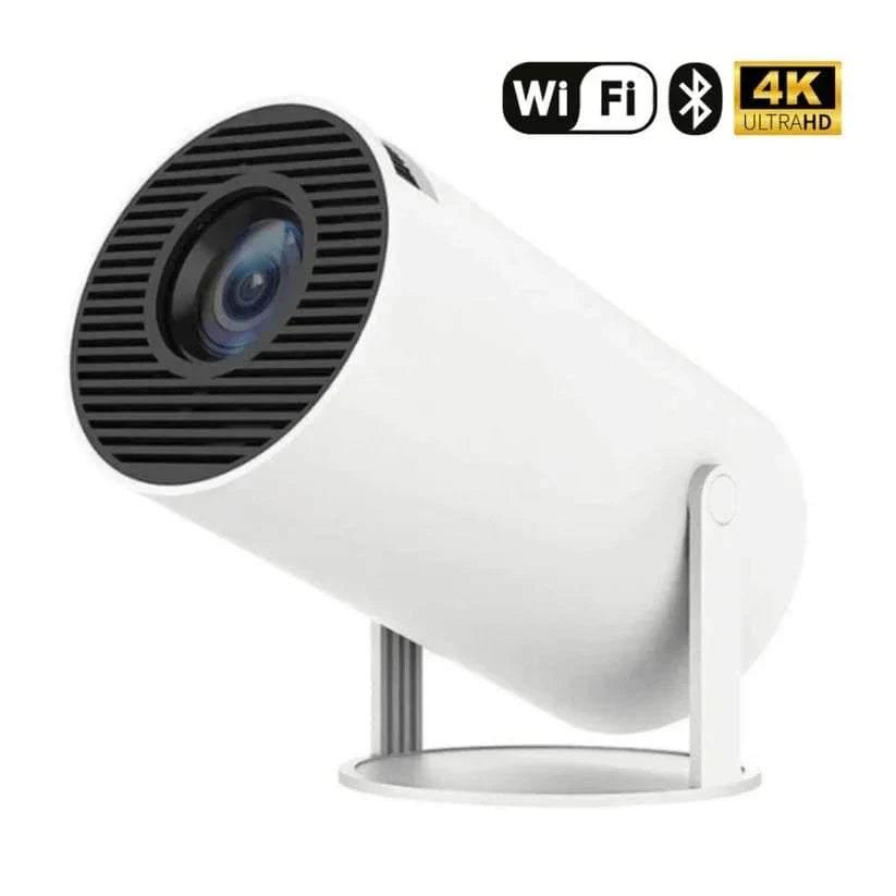 Portable HD Projector with Android TV for Home Entertainment