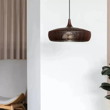 Elegant Round Wooden Ceiling Light for Cozy Spaces