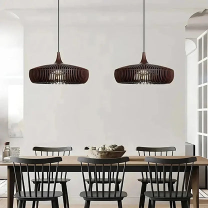 Elegant Round Wooden Ceiling Light for Cozy Spaces