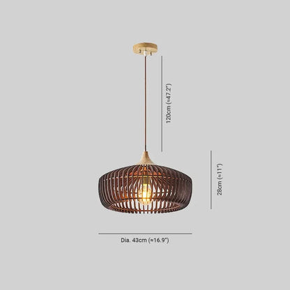 Elegant Round Wooden Ceiling Light for Cozy Spaces