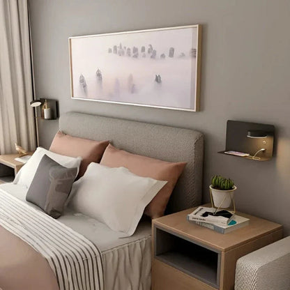 Smart LED Nightstand Lamp with USB Charging and Phone Dock