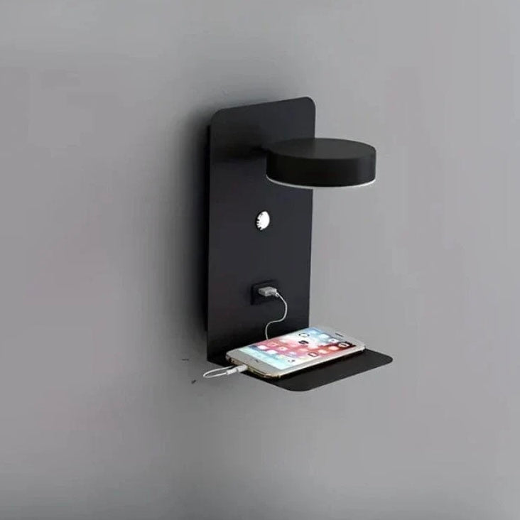 Smart LED Nightstand Lamp with USB Charging and Phone Dock