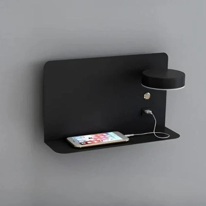 Smart LED Nightstand Lamp with USB Charging and Phone Dock