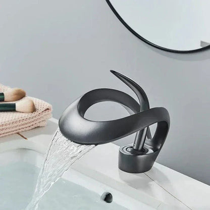 Sleek Waterfall Faucet for a Modern Bathroom Upgrade