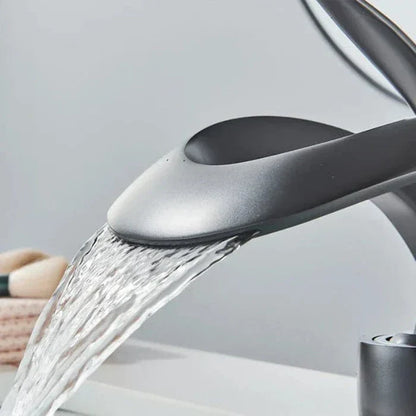 Sleek Waterfall Faucet for a Modern Bathroom Upgrade