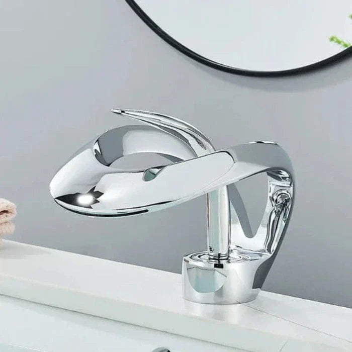 Sleek Waterfall Faucet for a Modern Bathroom Upgrade