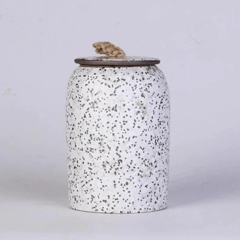 Elegant Ceramic Coffee Canister, 30 oz Portable Storage