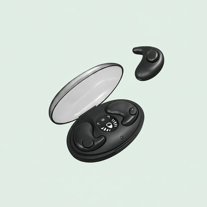 Sleek Wireless Earbuds with Ergonomic Charging Case