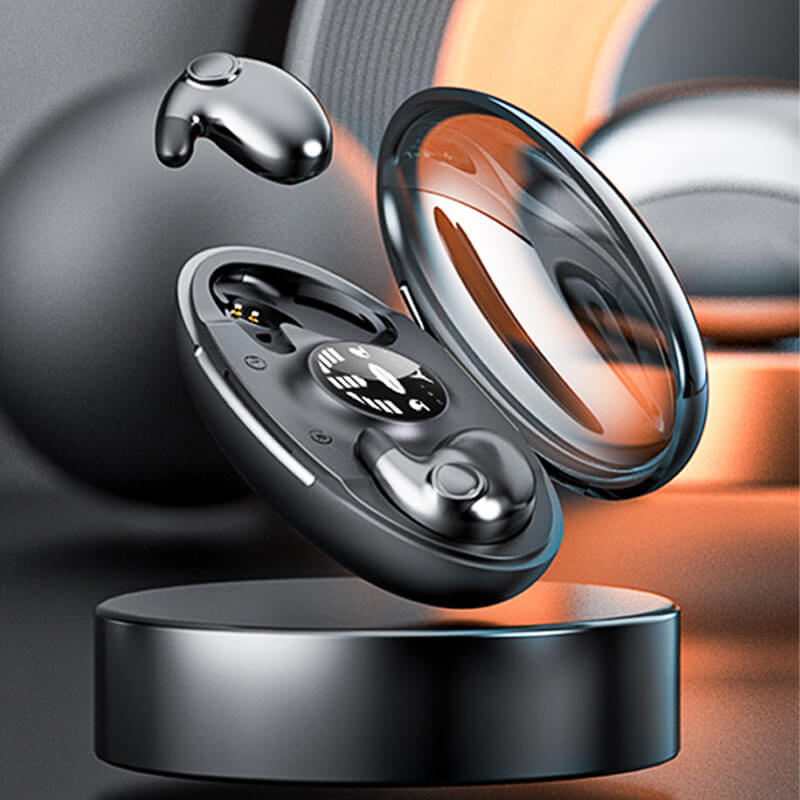 Sleek Wireless Earbuds with Ergonomic Charging Case