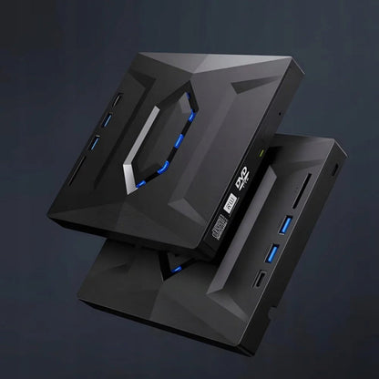 Portable DVD and CD Writer with SD Card Slot and USB Hub
