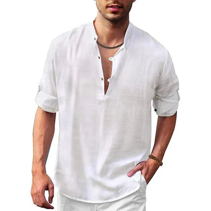 Lightweight Summer Shirt with Open Stitch Design and Relaxed Fit