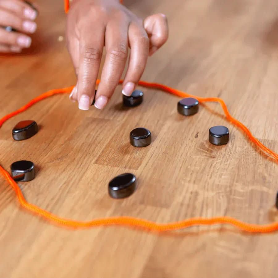 Portable Magnetic Chess Set with Foldable Board for Travel