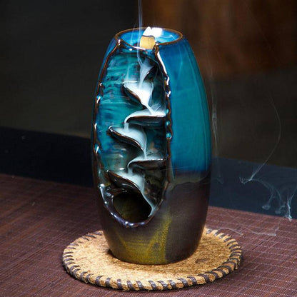 Serenity Cascade Incense Fountain with 50 Aromatic Cones