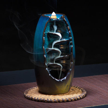 Serenity Cascade Incense Fountain with 50 Aromatic Cones