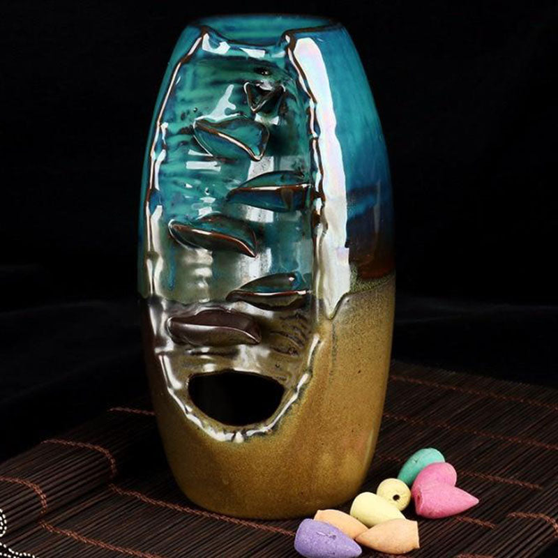 Serenity Cascade Incense Fountain with 50 Aromatic Cones