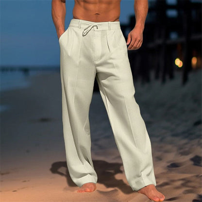 Lightweight Relaxed-Fit Trousers with Adjustable Waist