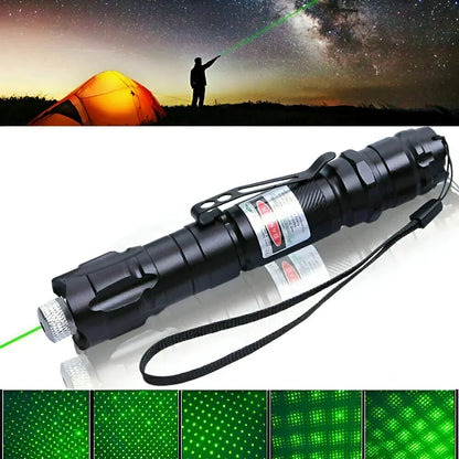 Precision Green Laser Pointer with 2000m Range and Rechargeable Battery