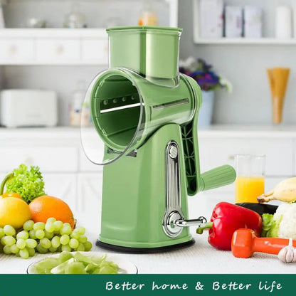 Multi-Function Grater with 5 Stainless Steel Blades & Secure Base