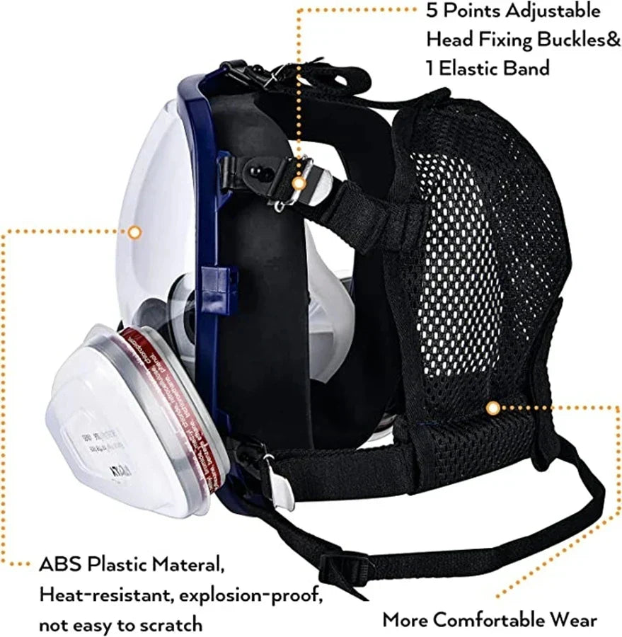 Ultimate Full-Face Safety Respirator with Anti-Fog Visor & Filters