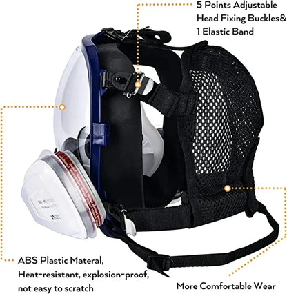 Ultimate Full-Face Safety Respirator with Anti-Fog Visor & Filters