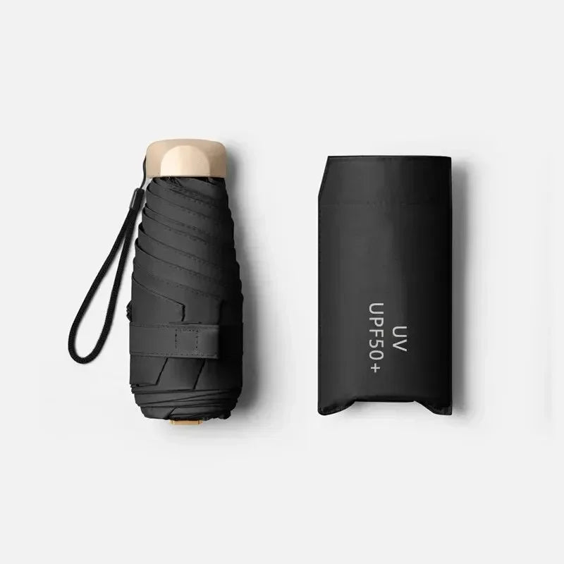 Portable Umbrella with UV Shield and Wind Resistance
